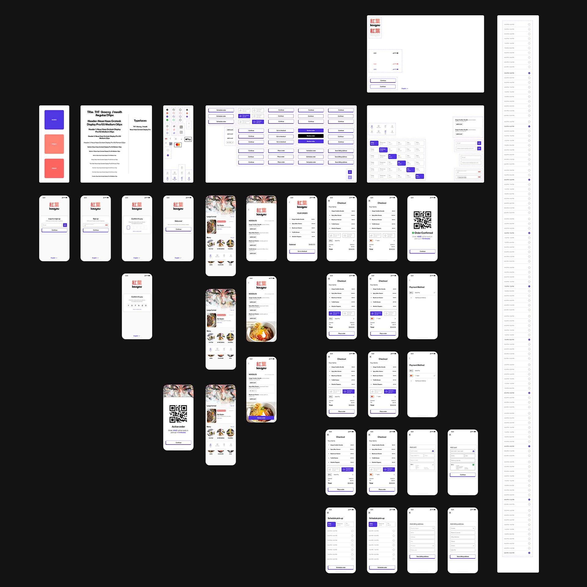 High-fi prototype for mobile app