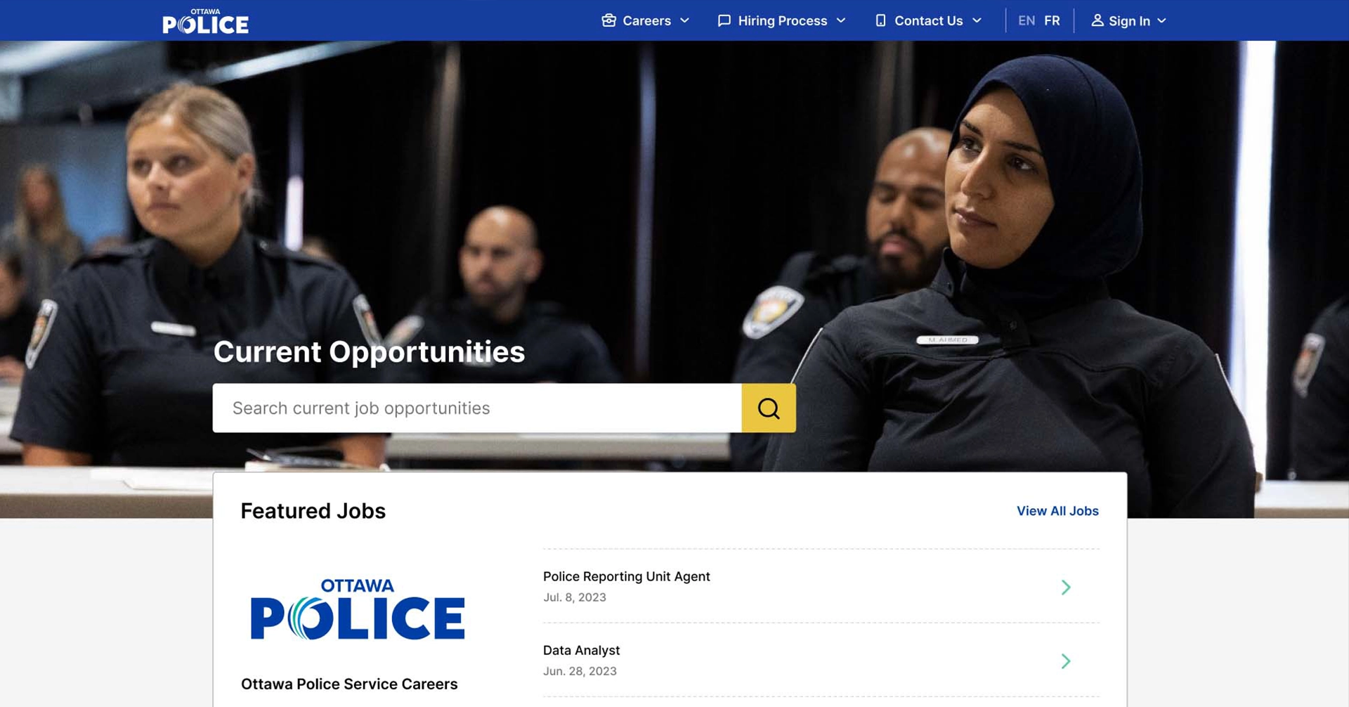 OPS website redesign